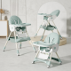 Стільчик для годування Kidoro One (ST-6540) Green, з екошкіри на колесах